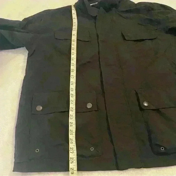 Lands End Mens Jacket Windbreaker XXL 50-52 Black - Picture 6 of 11